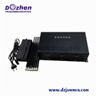 6 Bands GSM DCS CDMA 3G 4G All Cell phone Signal Jammer With Built In Battery signal jamming device