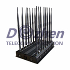 16 Antennas Radio Frequency Jammer 3G 4G Phone Blocker WiFi UHF VHF GPS L1/L2/L5 Lojack