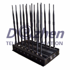 Dresseur réglable de téléphone de GSM 3G 4G LTE Wimax d'antennes de plein de bandes brouilleur sans fil de signal 16